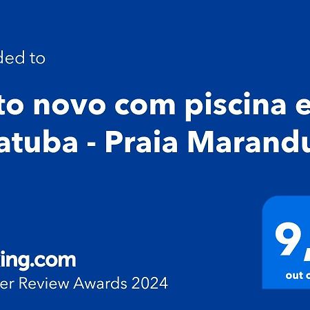 Apto Novo Com Piscina Em Ubatuba - Praia Maranduba Dış mekan fotoğraf